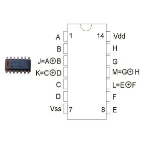 CD4070 SO14 SMD HEF4070BT