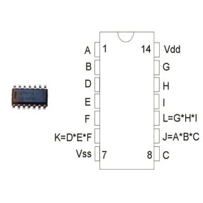 CD4073BT SO14 SMD
