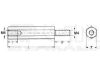DA7M4X10 KÜLSŐ-BELSŐ TÁVTARTÓ FÉM 10MM DA7M4X10 KÜLSŐ-BELSŐ TÁVTARTÓ FÉM 10MM