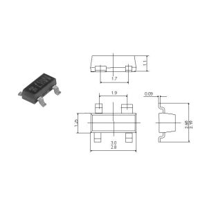 BAS28 Schnelle Gleichrichterdiode SMD