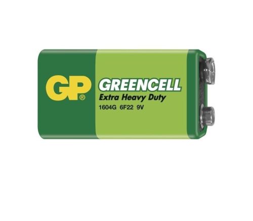 GP1604G ZÖLD  9V FÉLTARTÓS ELEM