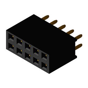 2X6PÓL. HÜVELYSÁV 2,54MM