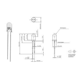 TSHF5410 5MM INFRA ADÓ DIÓDA VÍZTISZTA