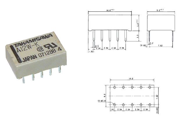 Реле a12w k характеристики