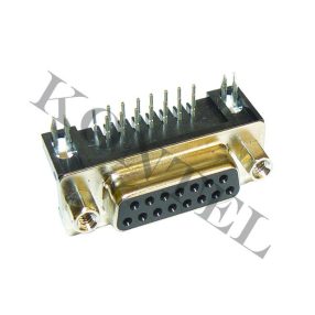 15PÓL.D-SUB HÜVELY 90° 9,4MM