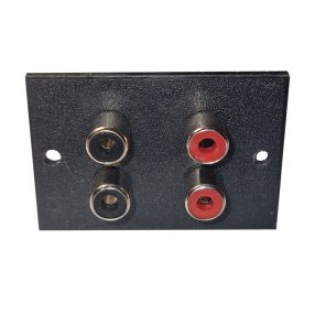 RCA ALJ 1X4-ES MŰA.TÁBLÁN PIR.+FEKETE