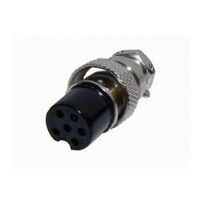 MIKROFON HÜVELY 6P KEREK LENGŐ