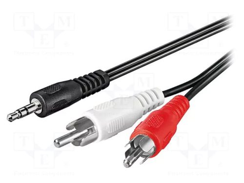 2xRCA DUGÓ-3,5MM SZT DUGÓ 1,2M KÁBEL