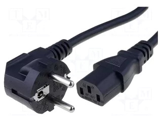 SZÁMÍTÓGÉP HÁL.KÁBEL 90° 2M FEKETE NO4
