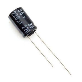 220UF 35V 105° RADIÁLIS 8X12MM