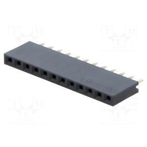 1X12PÓL.HÜVELYSÁV 2,54MM