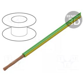 1X0,50MM2 KÁBEL SODR.ÉR ZÖLD/SÁRGA D2M
