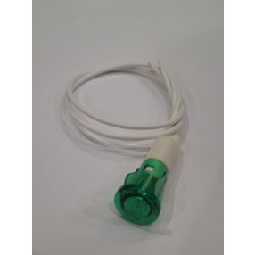 JELZŐLÁMPA ZÖLD 13MM +20CM VEZETÉK