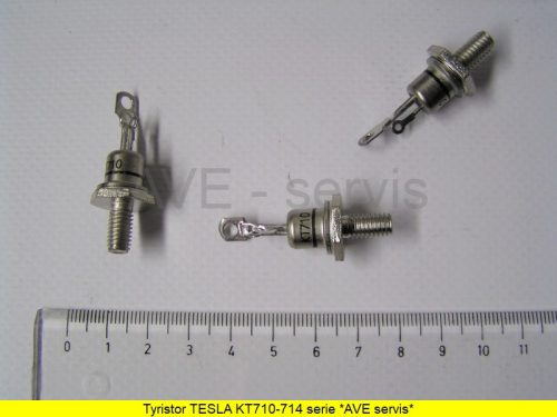 KT712 TIRISZTOR TESLA FÉM