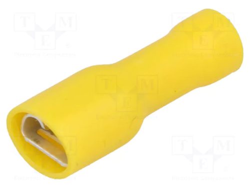 KÁBELSARU 6,3MM HÜV.TELJ.SZIG.SÁRGA