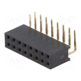 2X8PÓL.HÜV.SÁV 90FOKOS 2,54MM