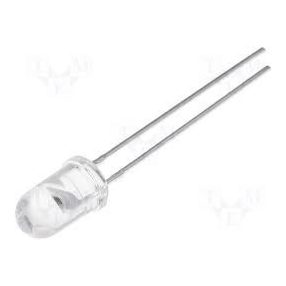 VILLOGÓ LED 5MM PIROS VÍZTISZTA